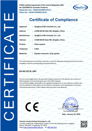 eyelash factory with CE certificate