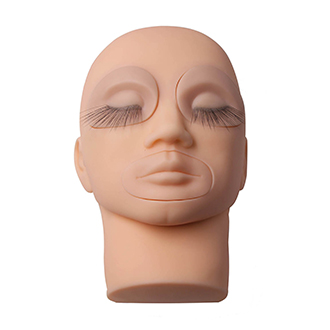 Mannequin head with 3 layers lash