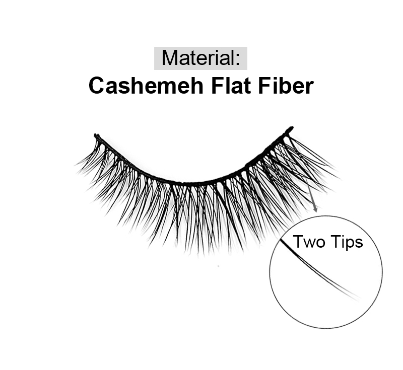 New 3D Cashmere Flat Strip Lash ANH010