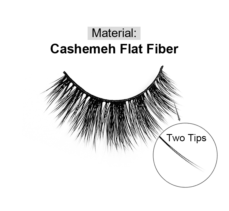 New 3D Cashmere Flat Strip Lash ANH008