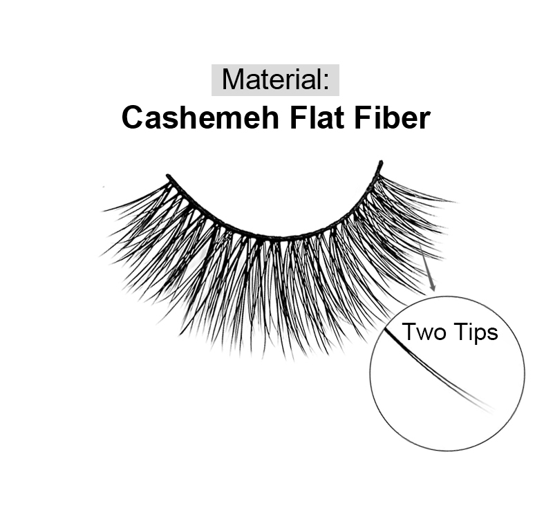 New 3D Cashmere Flat Strip Lash ANH007