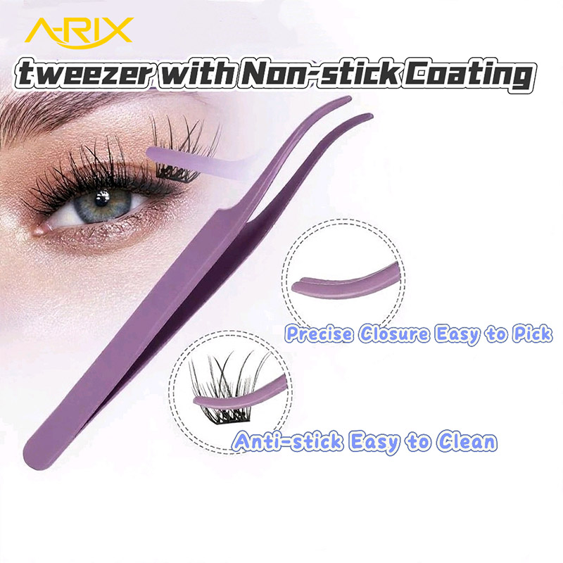 Non-stick-Eyelash-Tweezers ×4