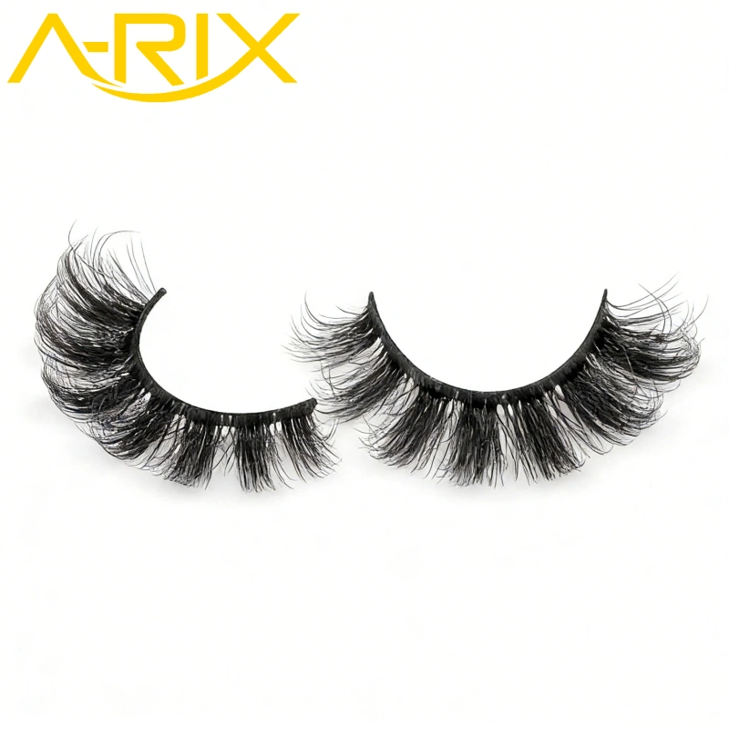 3D-D-Curl Russian-Mink-Lashes – Fluffy,-Wispy & Natural-Looking-Short-Strip-Lashes