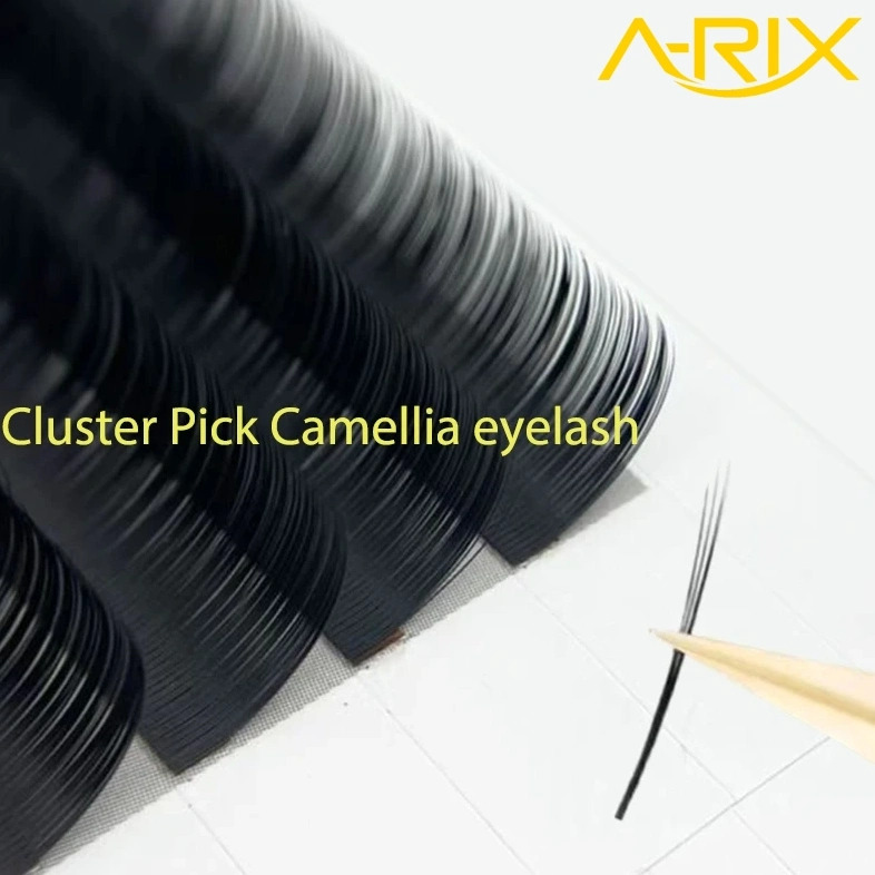 Cluster Pick Camellia Eyelash Extension Wet Lash Close Fans