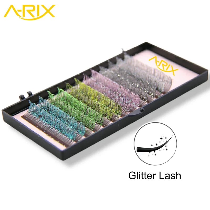 Glitter-lash-extension-Macaron-color-tone