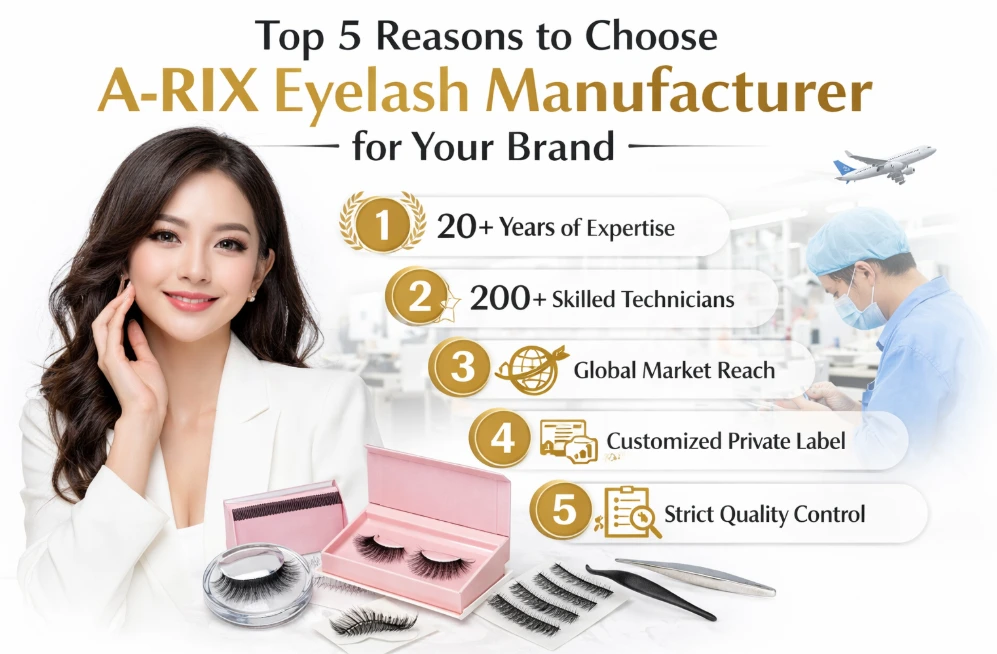 Top 5 Reasons to Choose A-RIX Eyelash Manufacturer for Your Brand