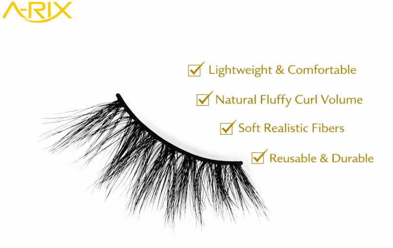 Private Label Faux Mink 3d Mink Lashes Wholesale Handmade Half Eyelashes
