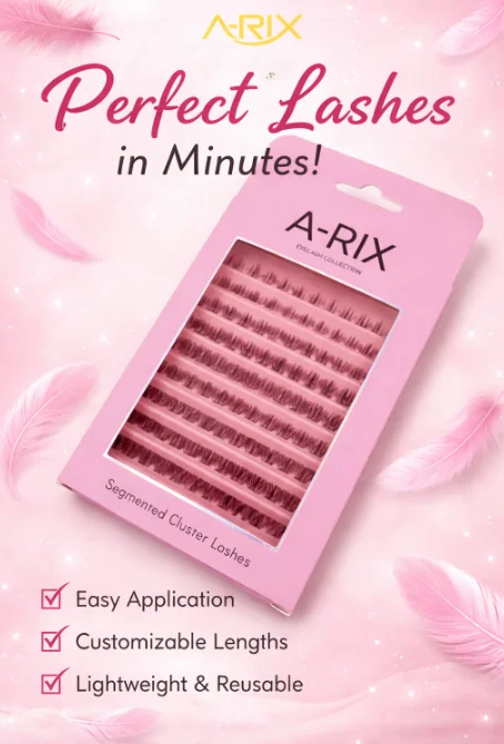 New Large Pink Cluster Lash Trays Mix Length 10-rows-each Easy to Pick Customize colors and sizes