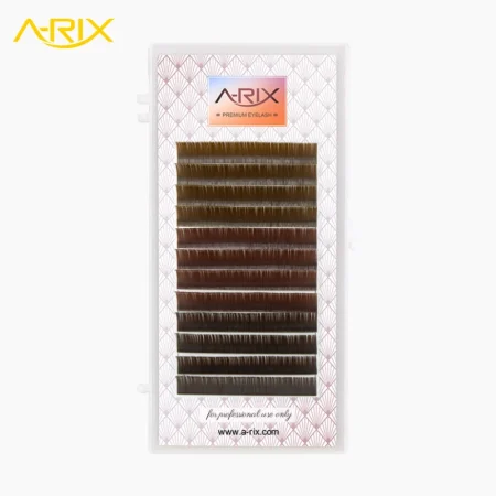 Dark Brown Double Tips Flat Lash Chocolate Expresso Soft Feather Weight Long Retention