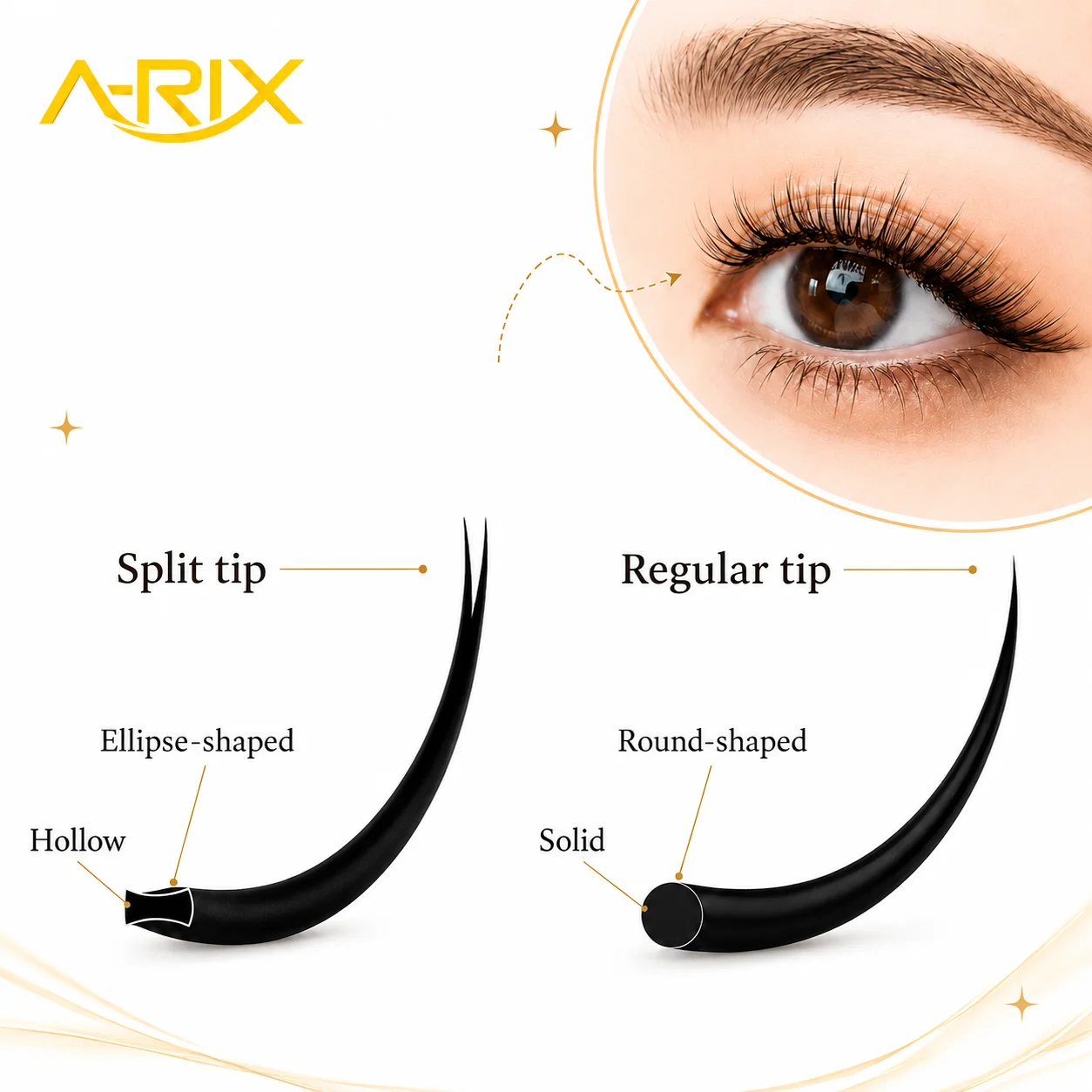 Ellipse Flat Eyelash Extensions 0.15mm C/D Curl 8-15mm Mixed Tray Matte Soft Light Mink Individual Lash Extension Supplies Professional Salon Use