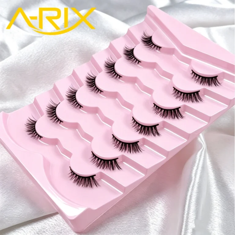 Handmade-Vegan-PBT-Fiber-Cat-Eye-False-Lashes