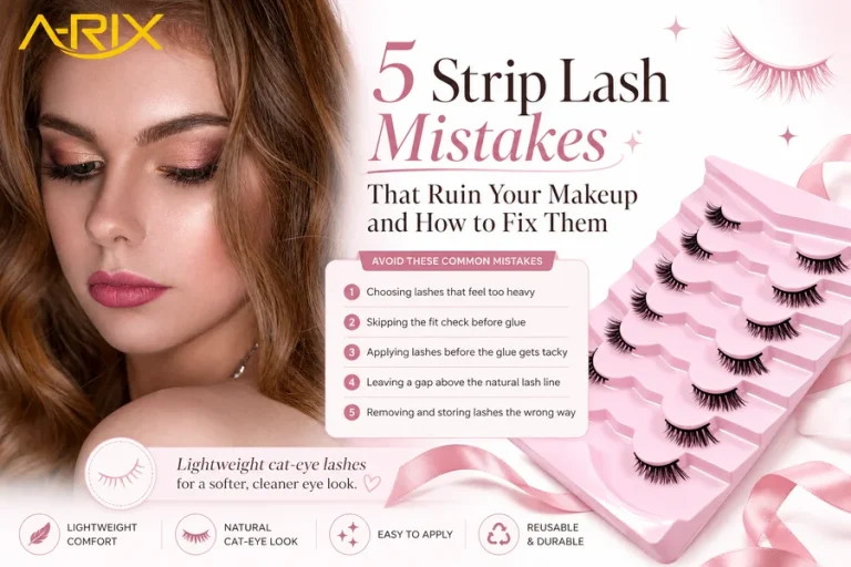 5 Strip Lash Mistakes That Ruin Your Makeup and How to Fix Them