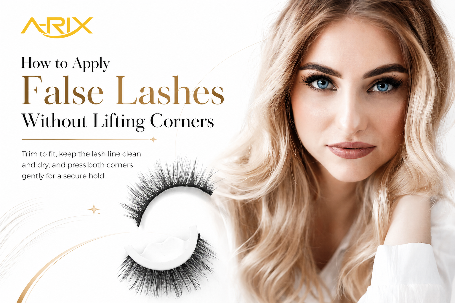 How to Apply False Lashes Without Lifting Corners