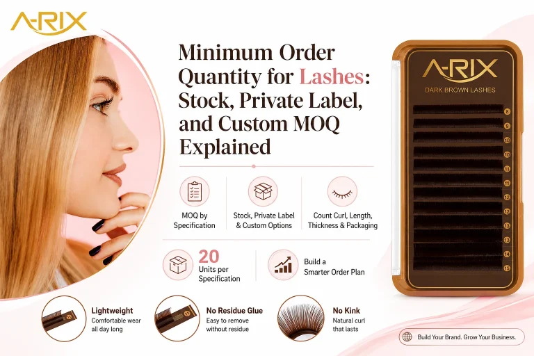 Minimum Order Quantity for Lashes Stock, Private Label, and Custom MOQ Explained
