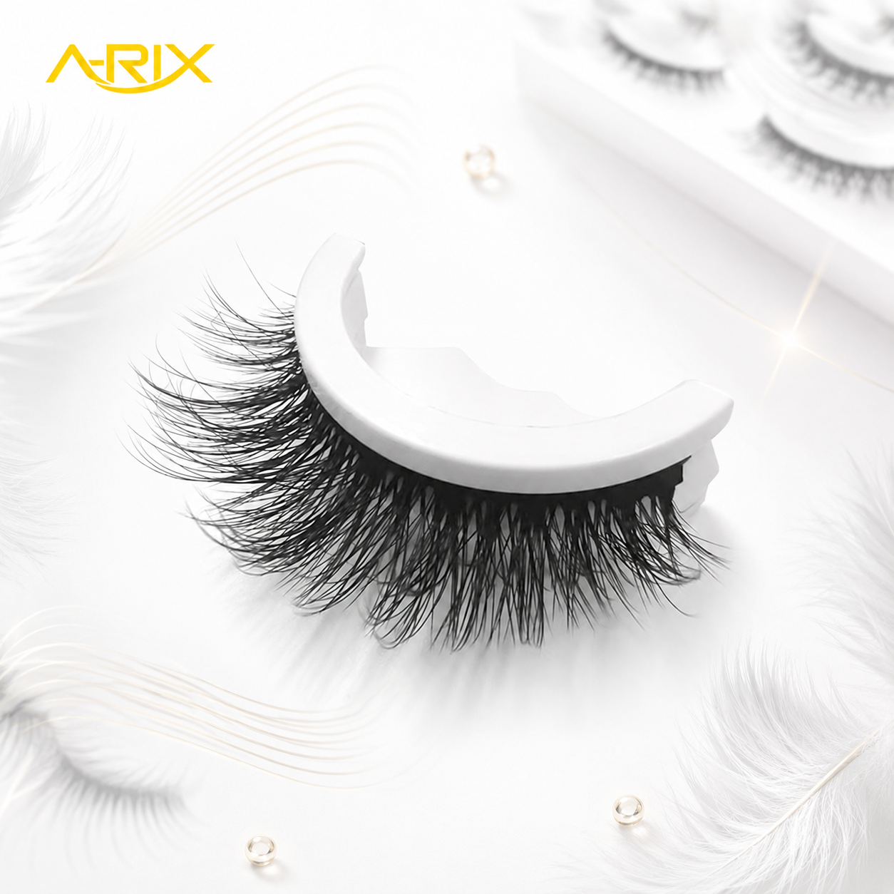 New Self-Adhesive Eyelashes Body Heat Activated Press on Lashes