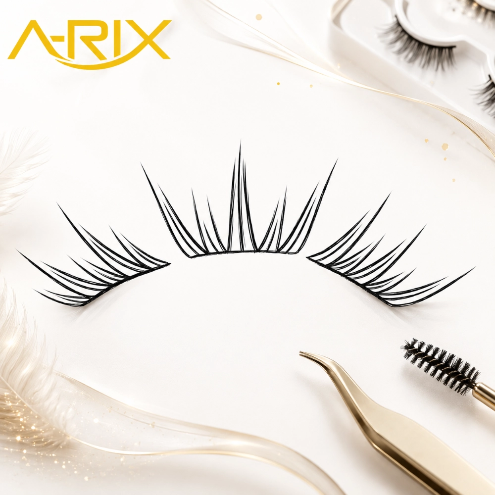 3D Printing Laser Cut Pre-Segmented Natural Cluster False Eyelashes