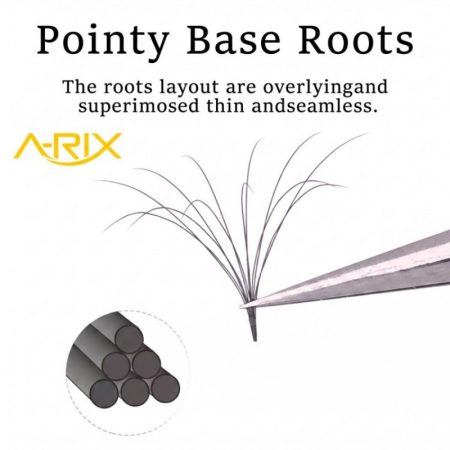 A-RIX Elite Double Layers Pointy Base Eyelash Extensions High Efficiency Volume Lashes 2-Year Stable Curl Salon Quality