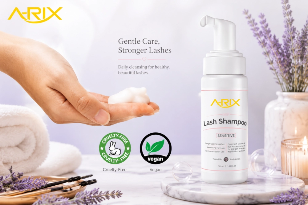 50ml Professional-Grade Lash Extension & Eyelid Foam Cleanser Eyelash Shampoo Gentle Foaming Wash for Salon