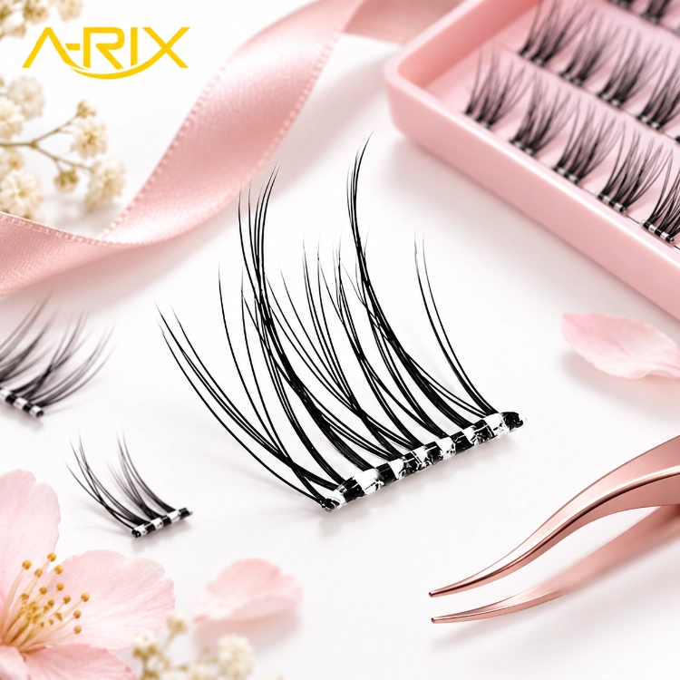 Pre-glued DIY Cluster Lash Invisible Transparent Pre-bonded Press-on Lash Extension