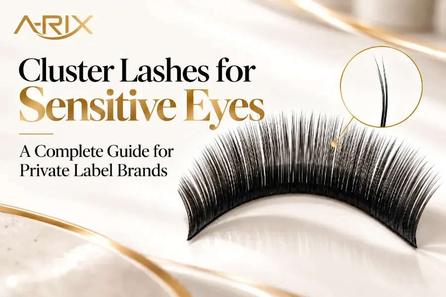 Cluster Lashes for Sensitive Eyes A Complete Guide for Private Label Brands